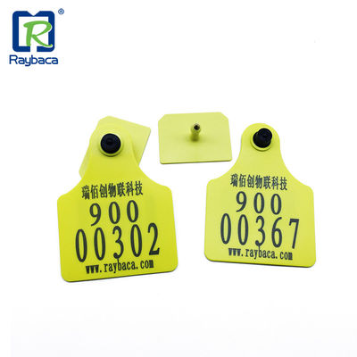 860 - 960mhz TPU Reflective Cattle Ear Tags Customized Color